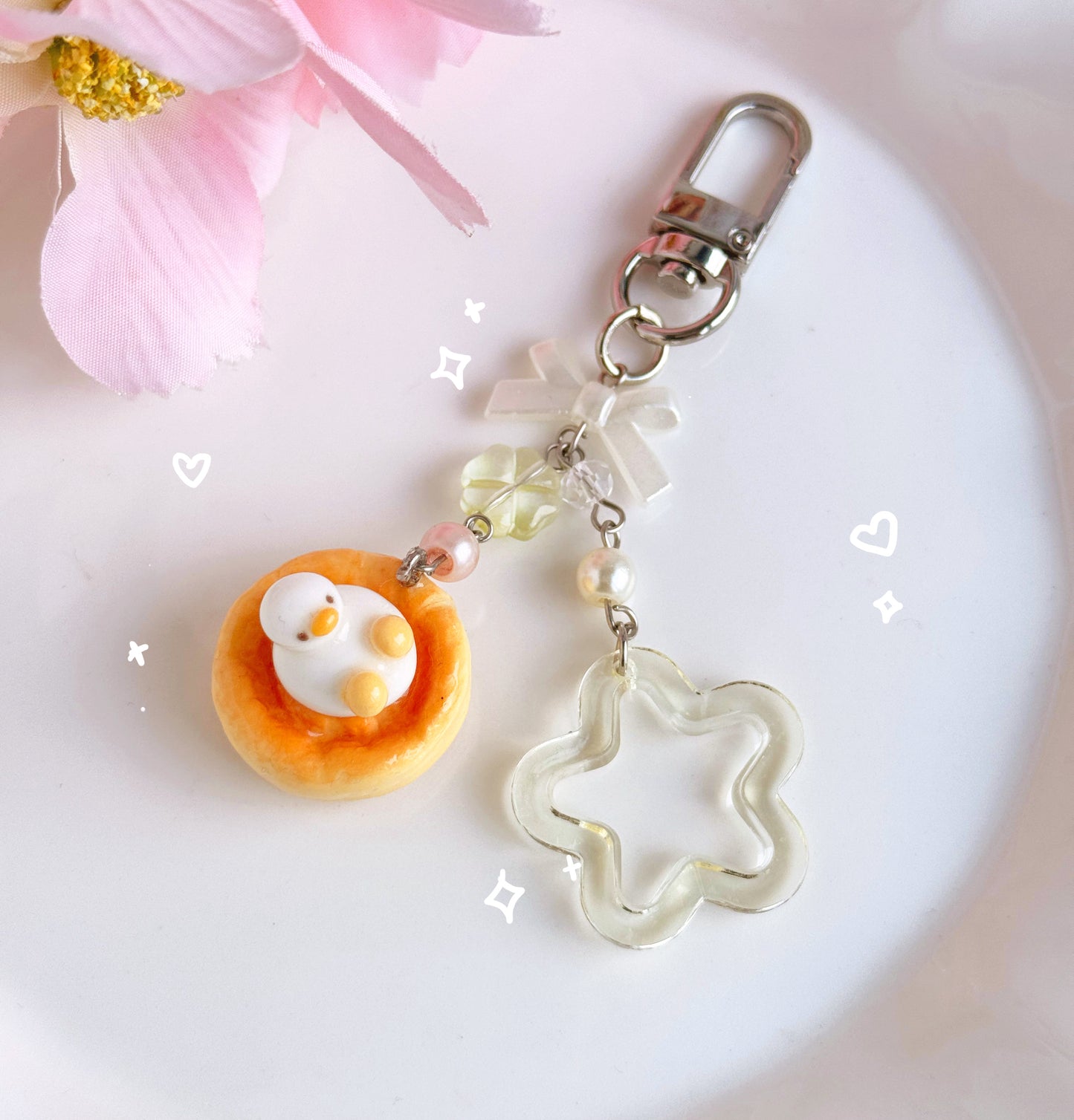 Donut Duck keychains