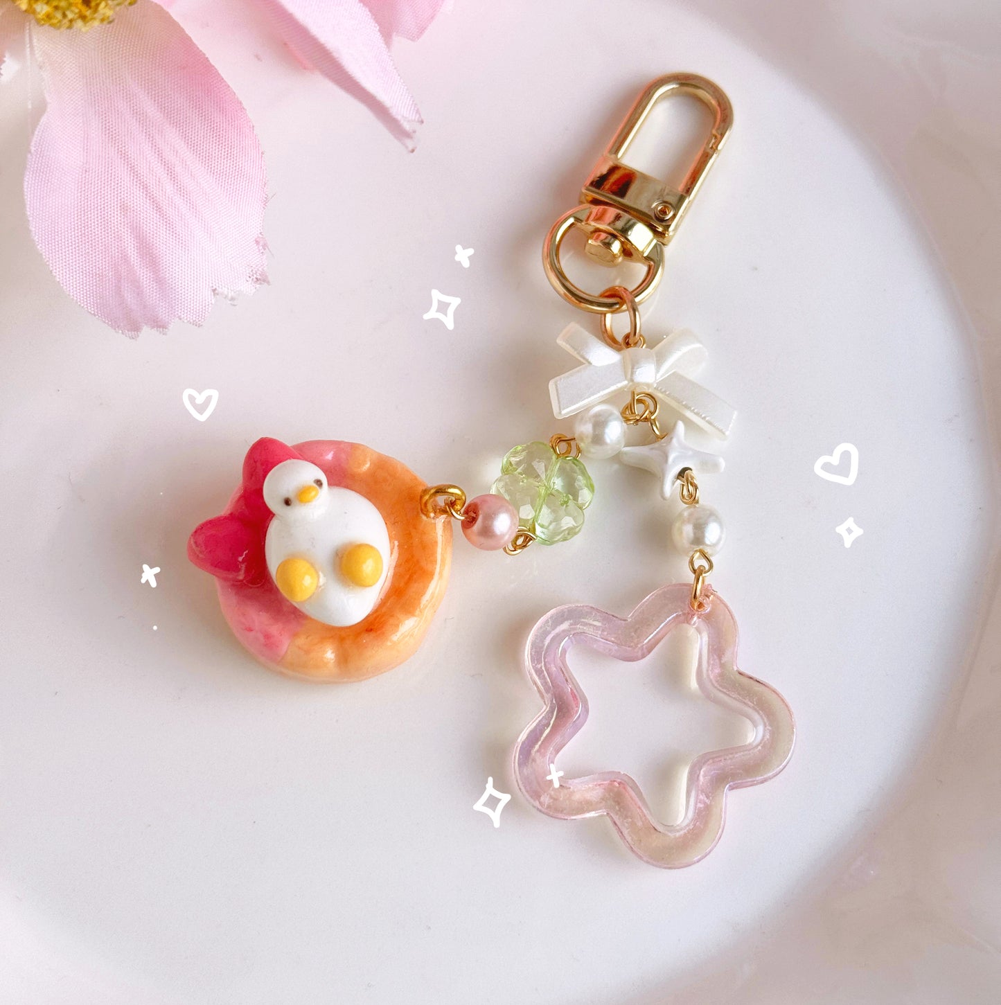 Donut Duck keychains