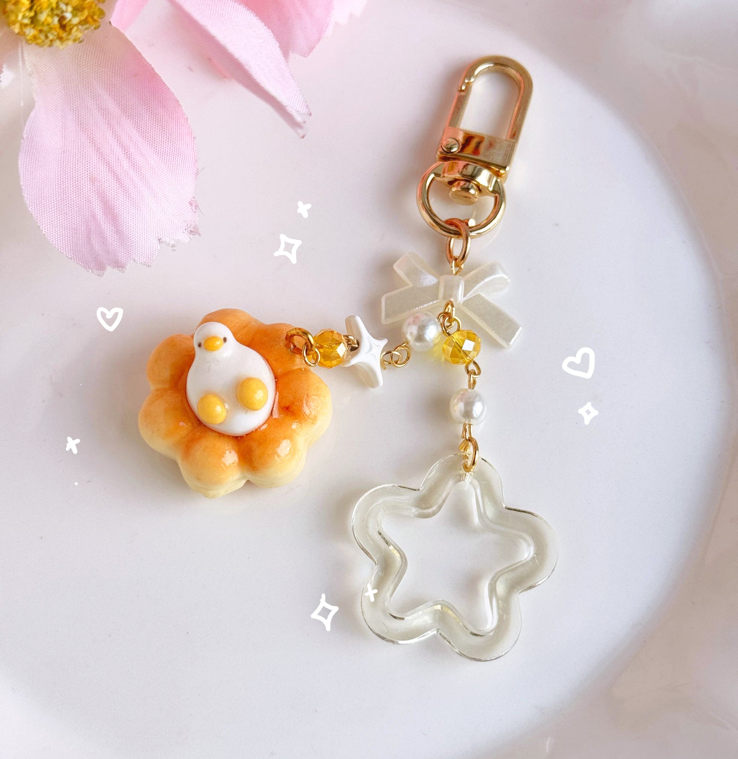 Donut Duck keychains