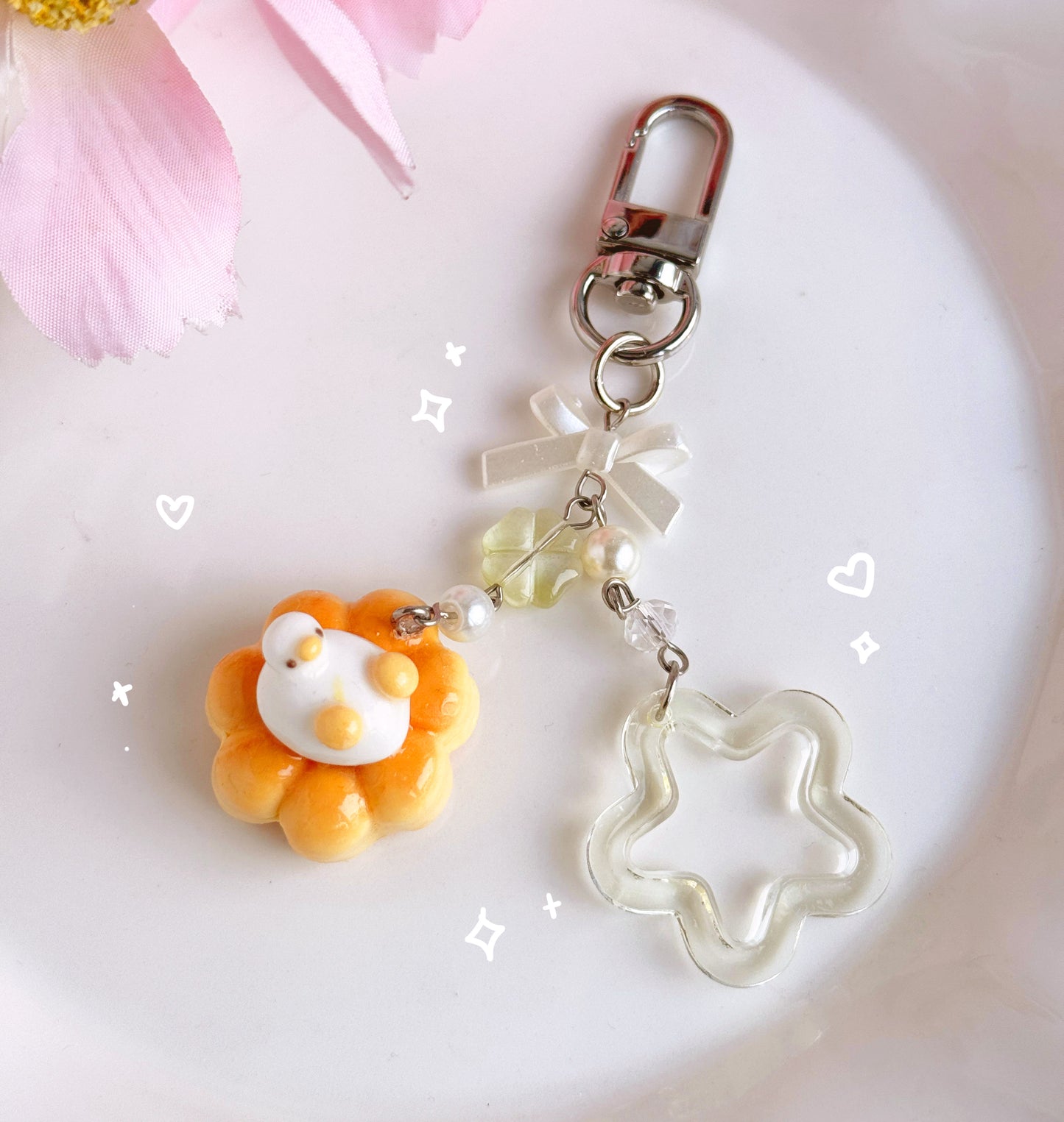 Donut Duck keychains