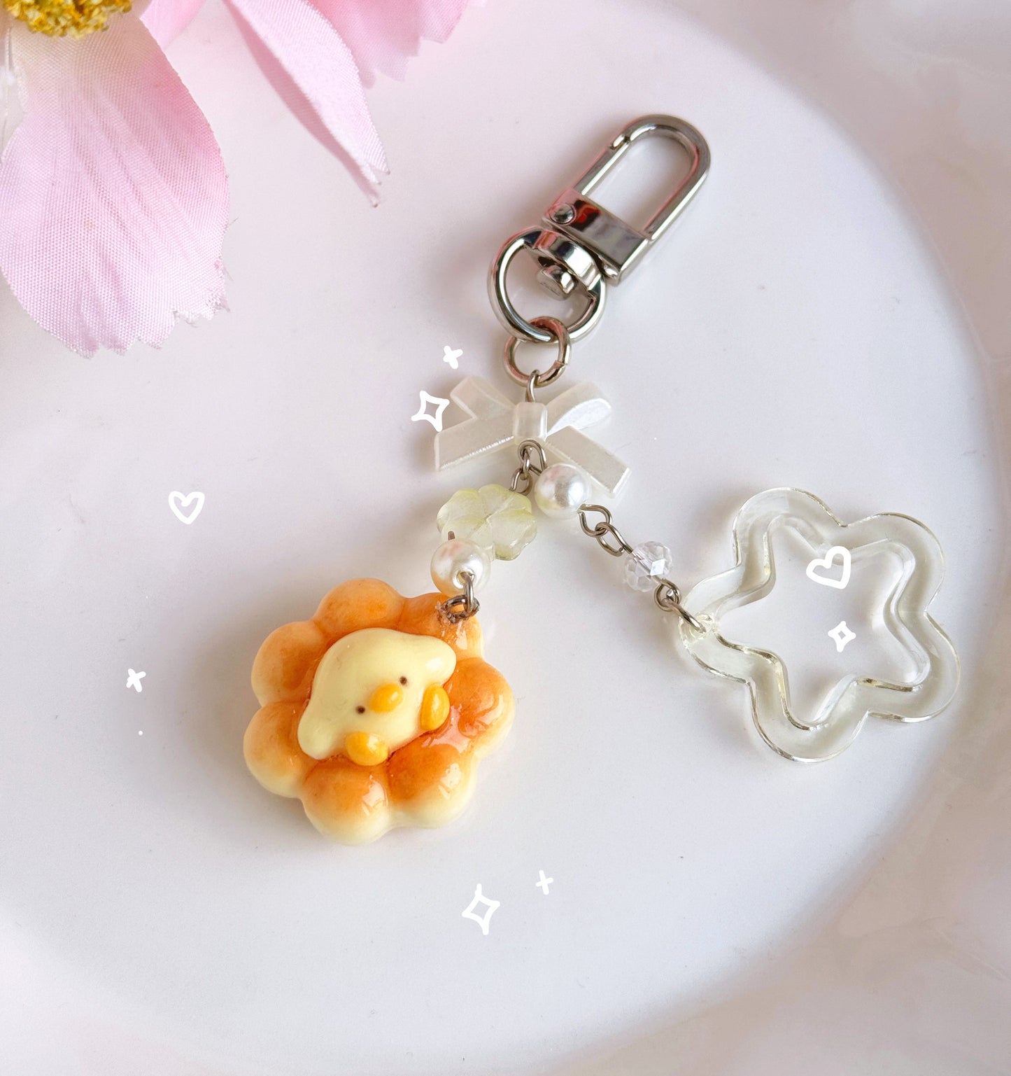 Donut Duck keychains