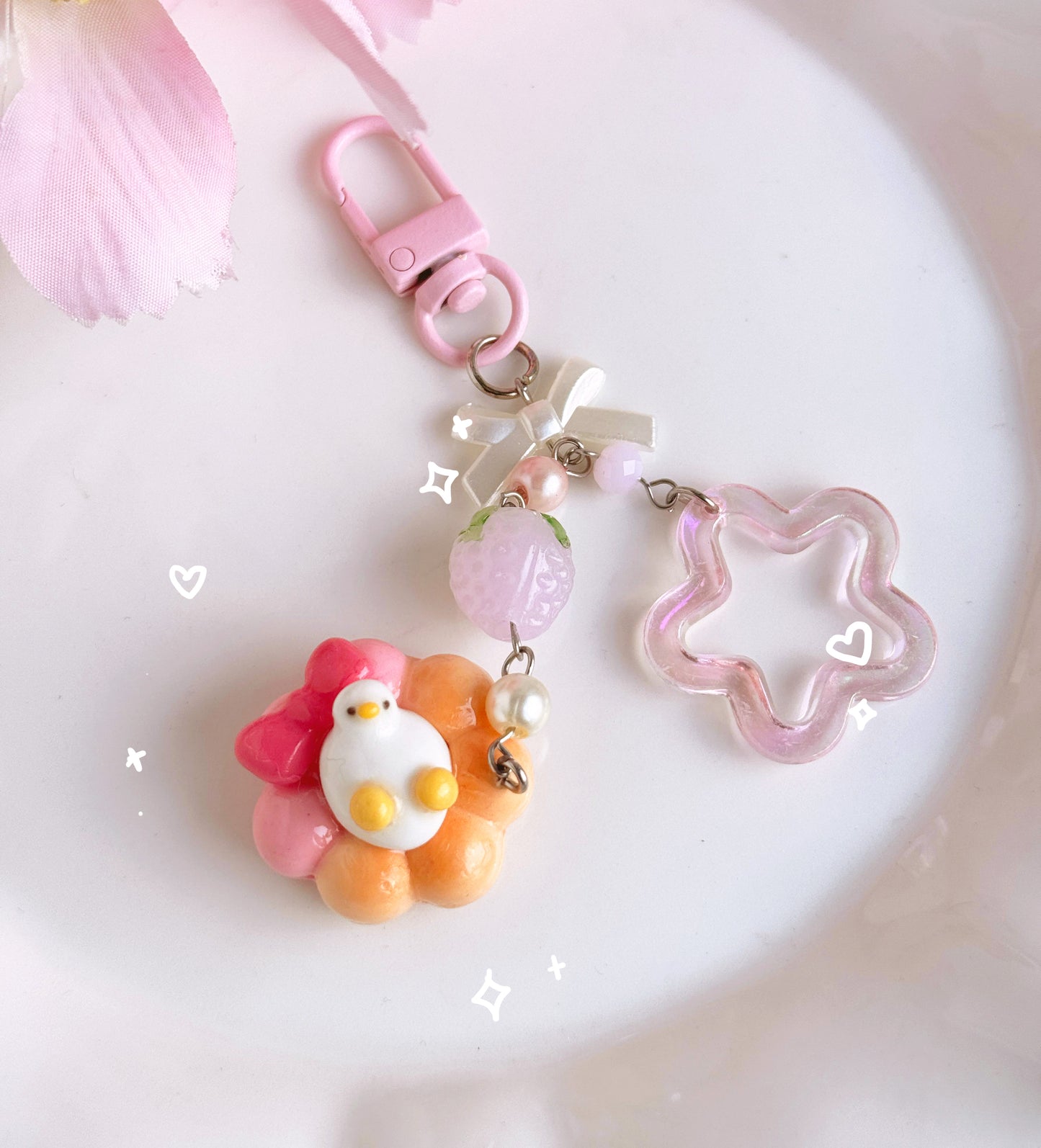 Donut Duck keychains