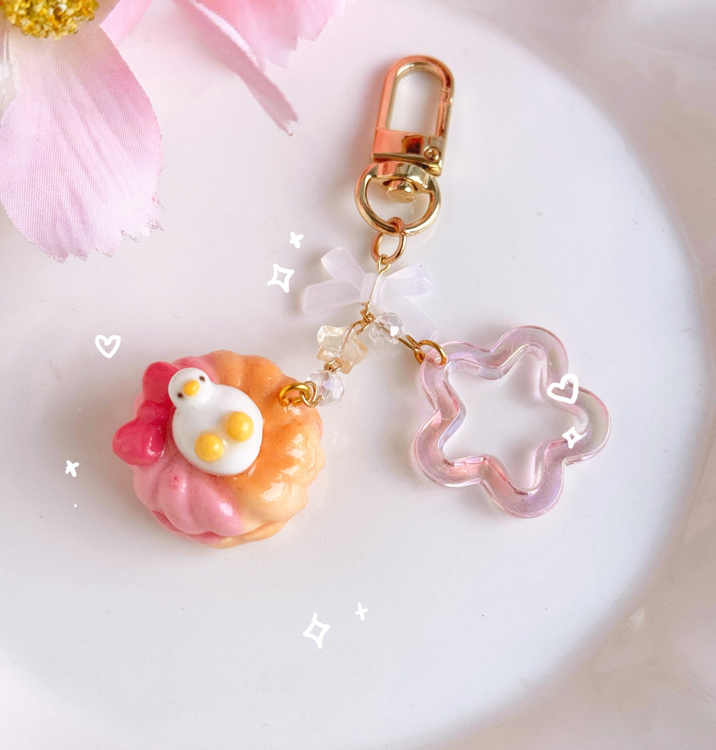 Donut Duck keychains