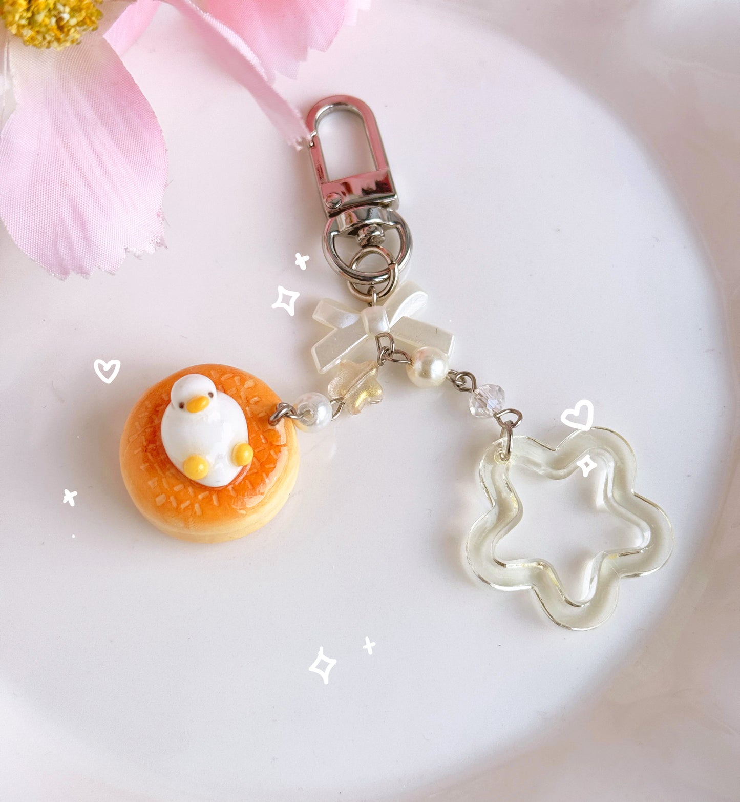 Donut Duck keychains