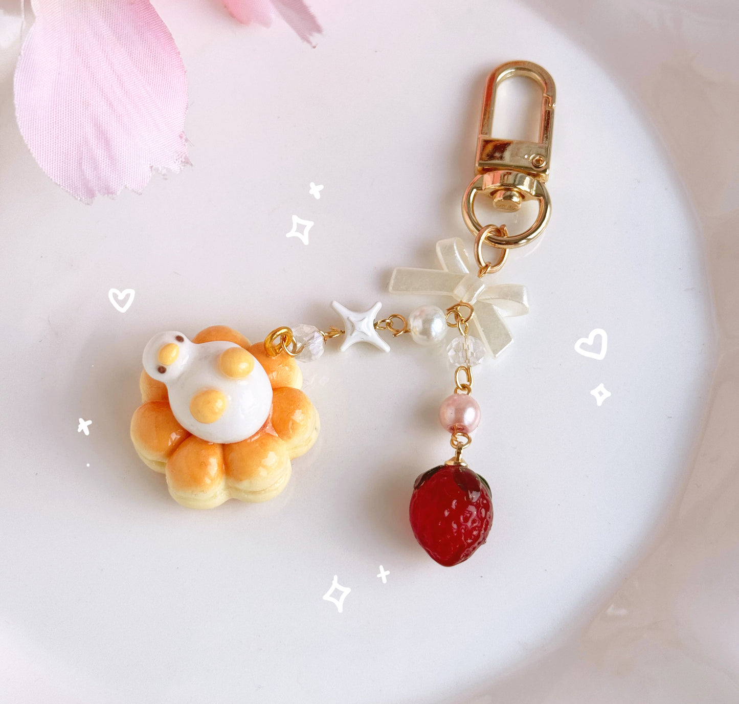 Donut Duck keychains