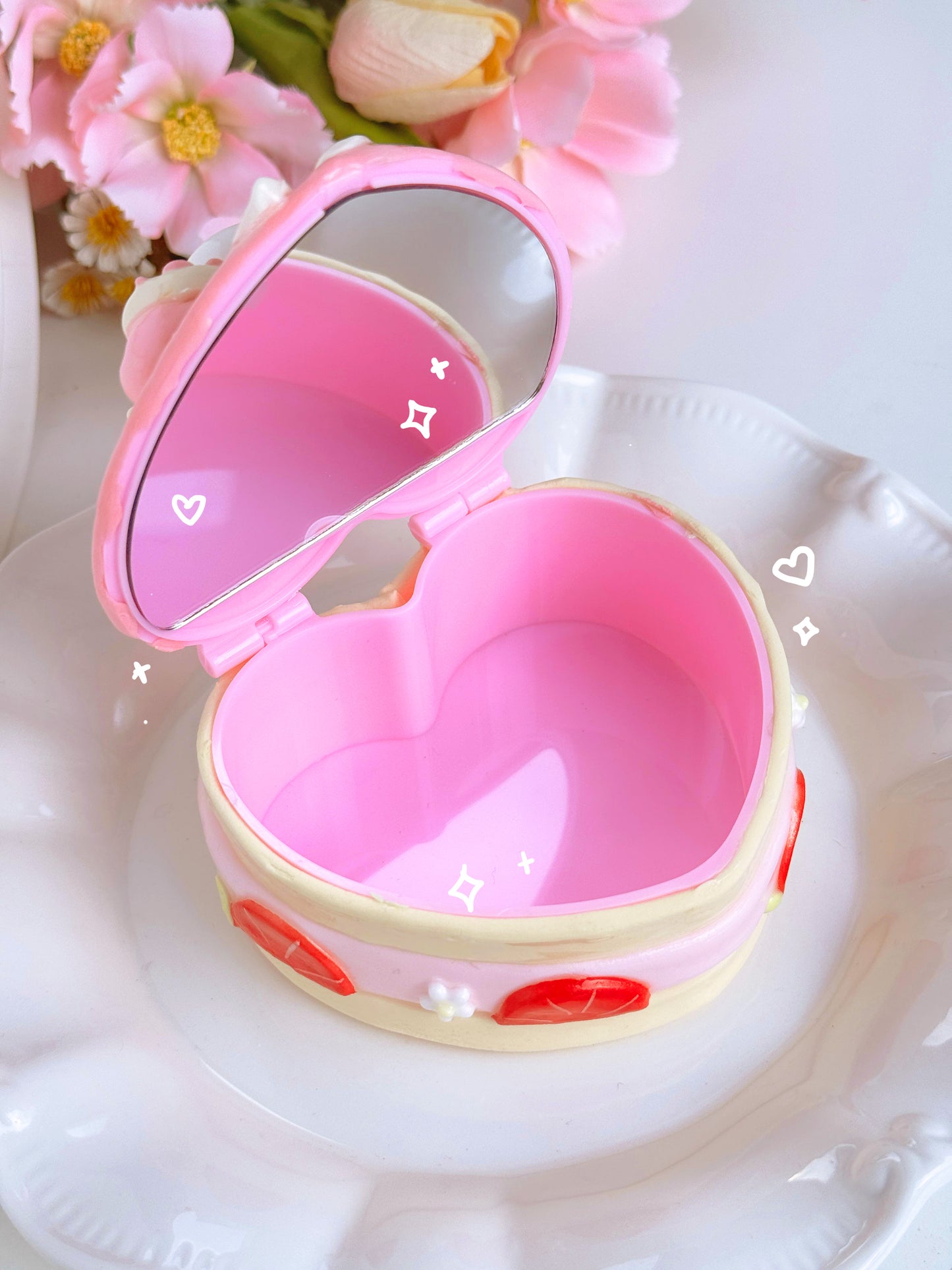 Kirby Heart Cake Jewelry Boxes