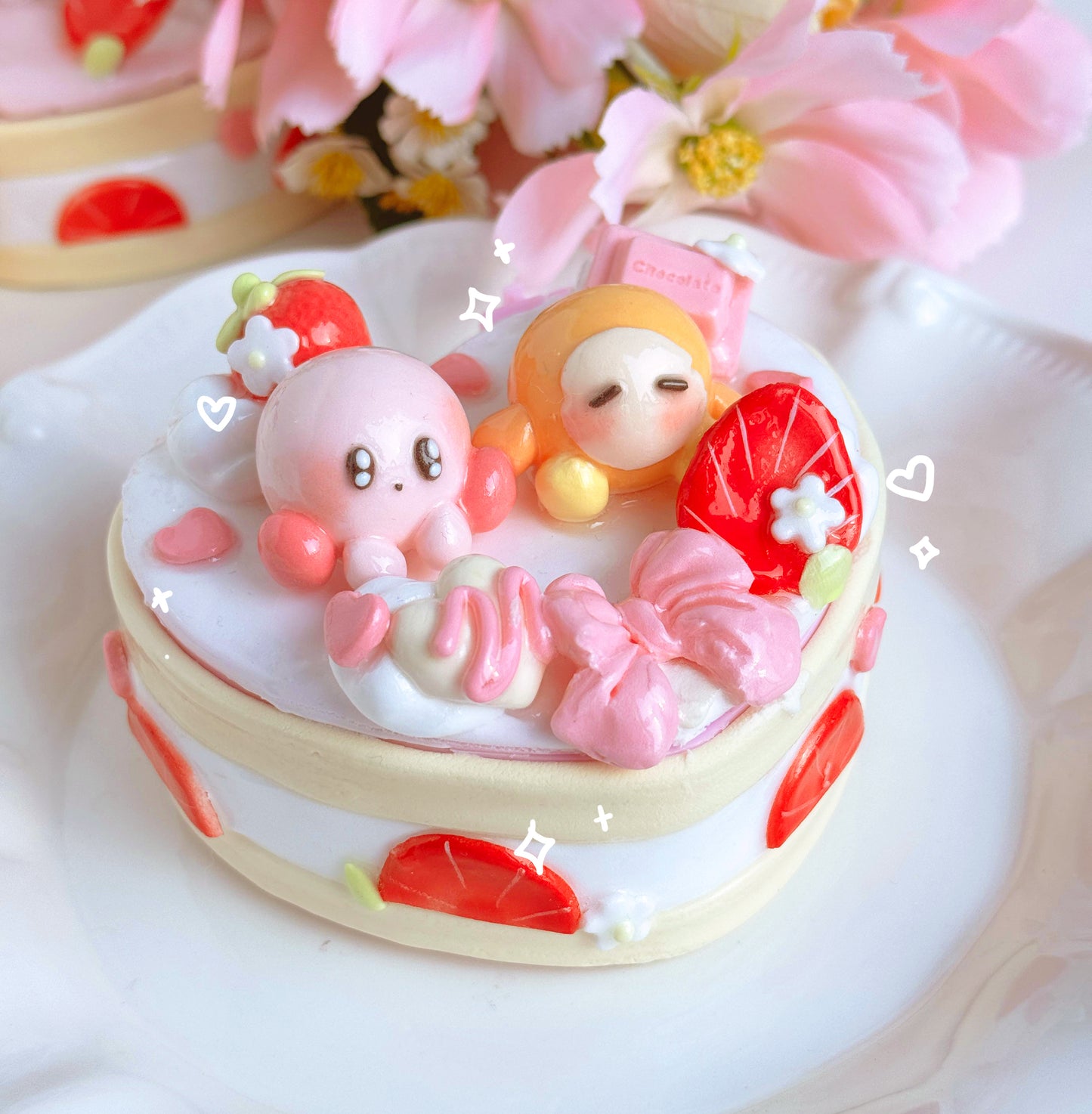 Kirby Heart Cake Jewelry Boxes