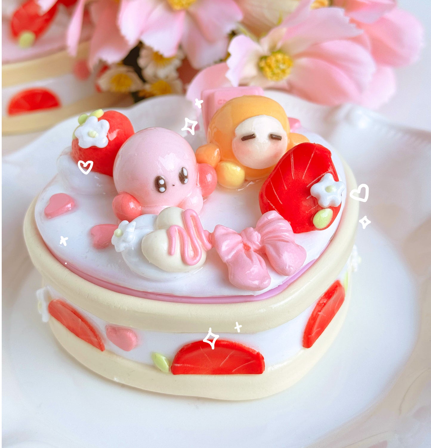 Kirby Heart Cake Jewelry Boxes