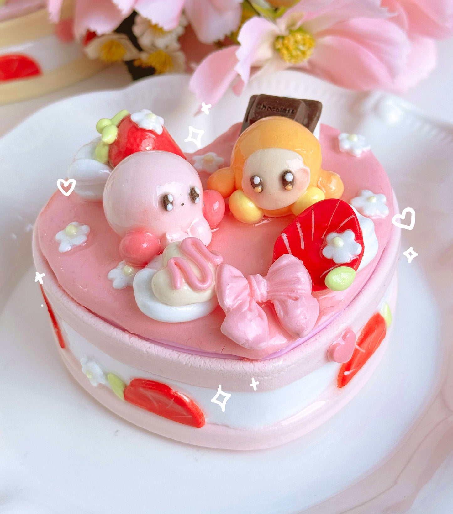 Kirby Heart Cake Jewelry Boxes