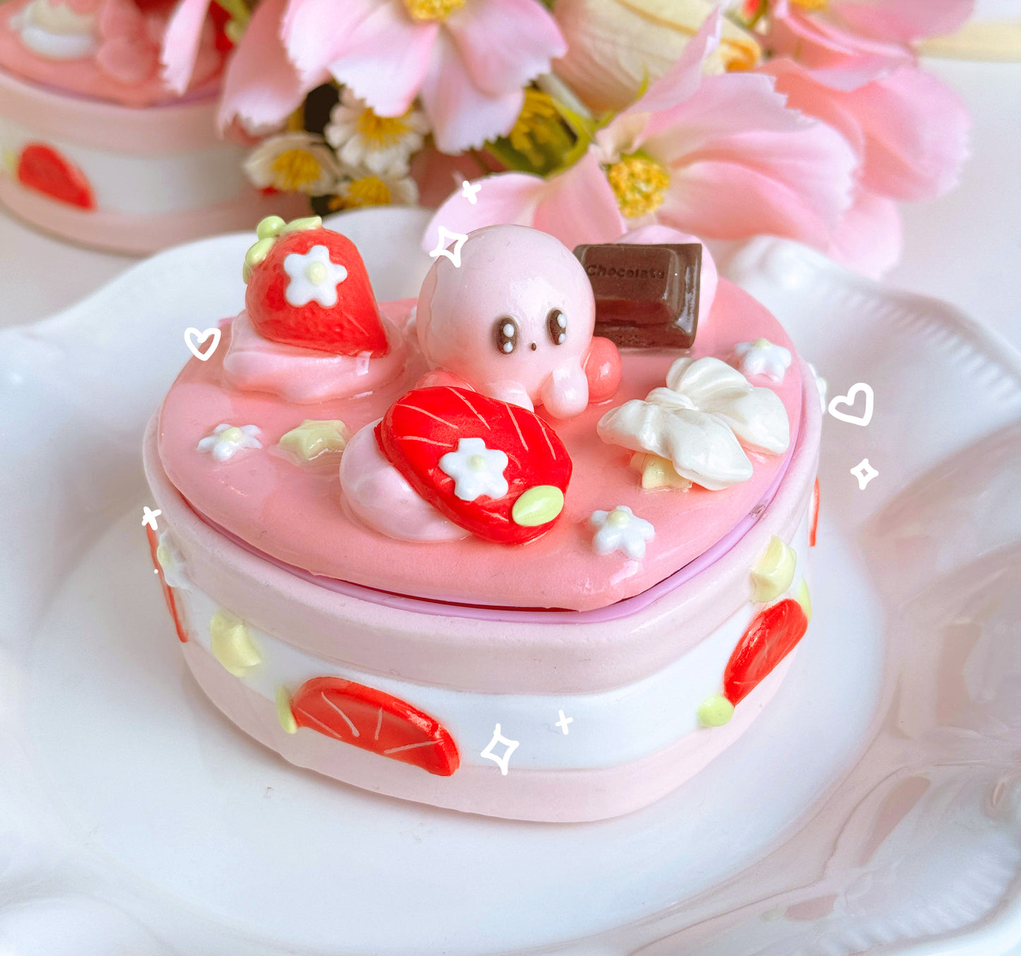 Kirby Heart Cake Jewelry Boxes