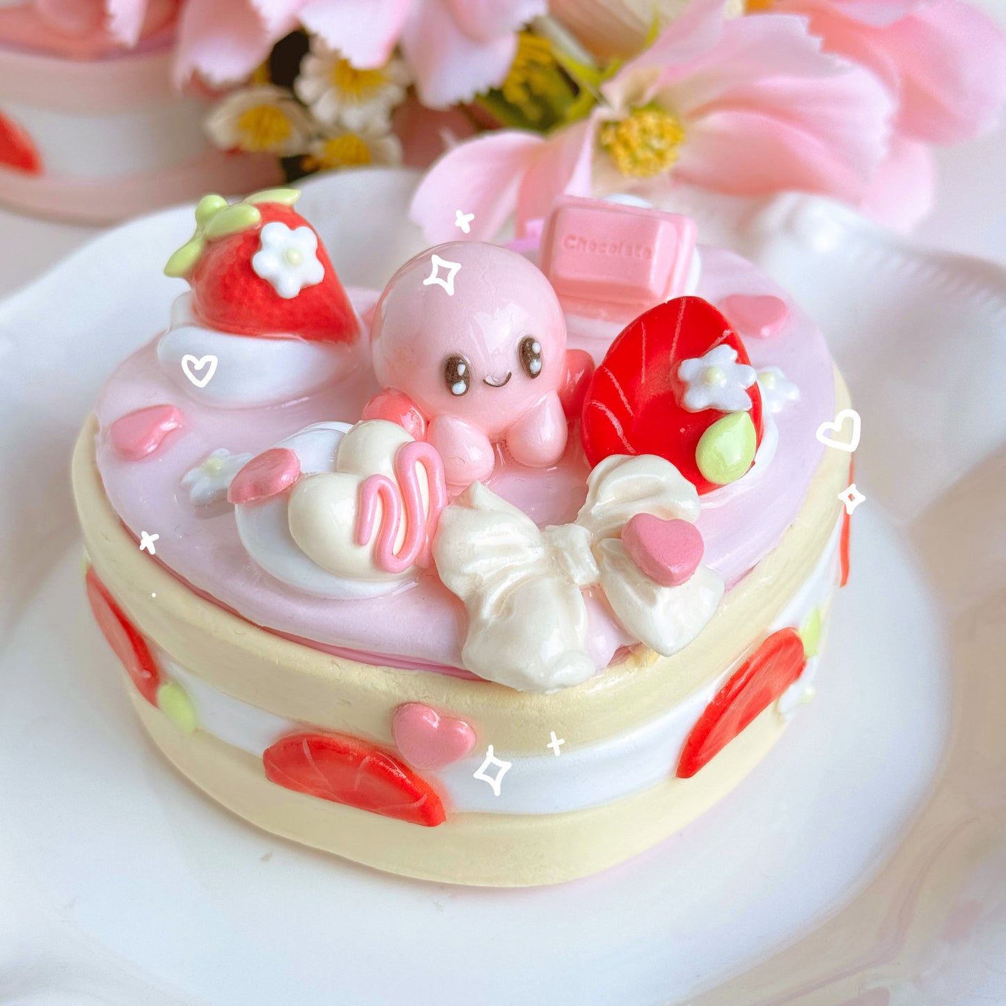 Kirby Heart Cake Jewelry Boxes