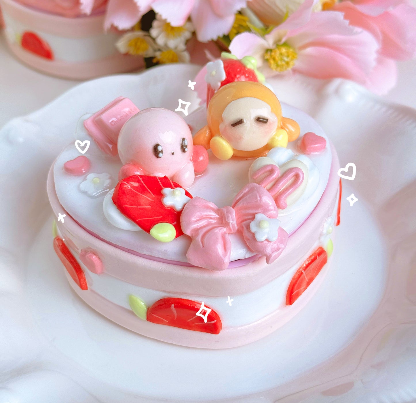 Kirby Heart Cake Jewelry Boxes