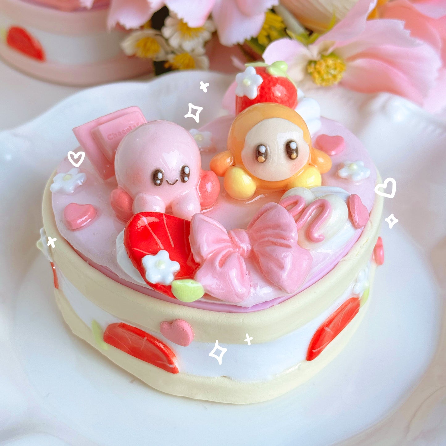 Kirby Heart Cake Jewelry Boxes