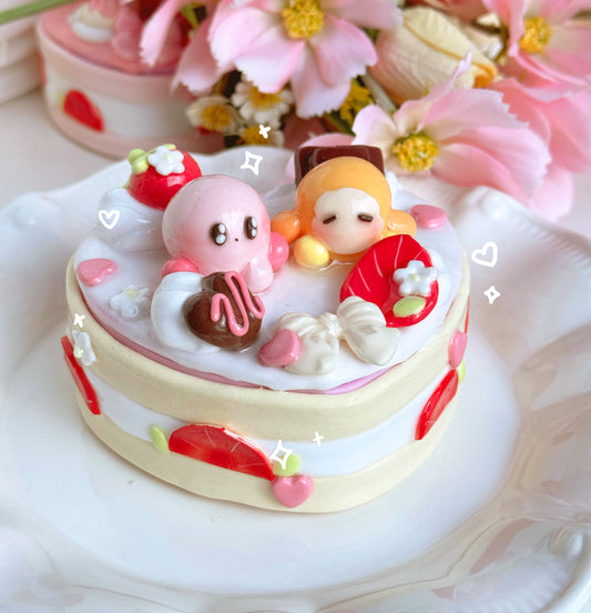 Kirby Heart Cake Jewelry Boxes