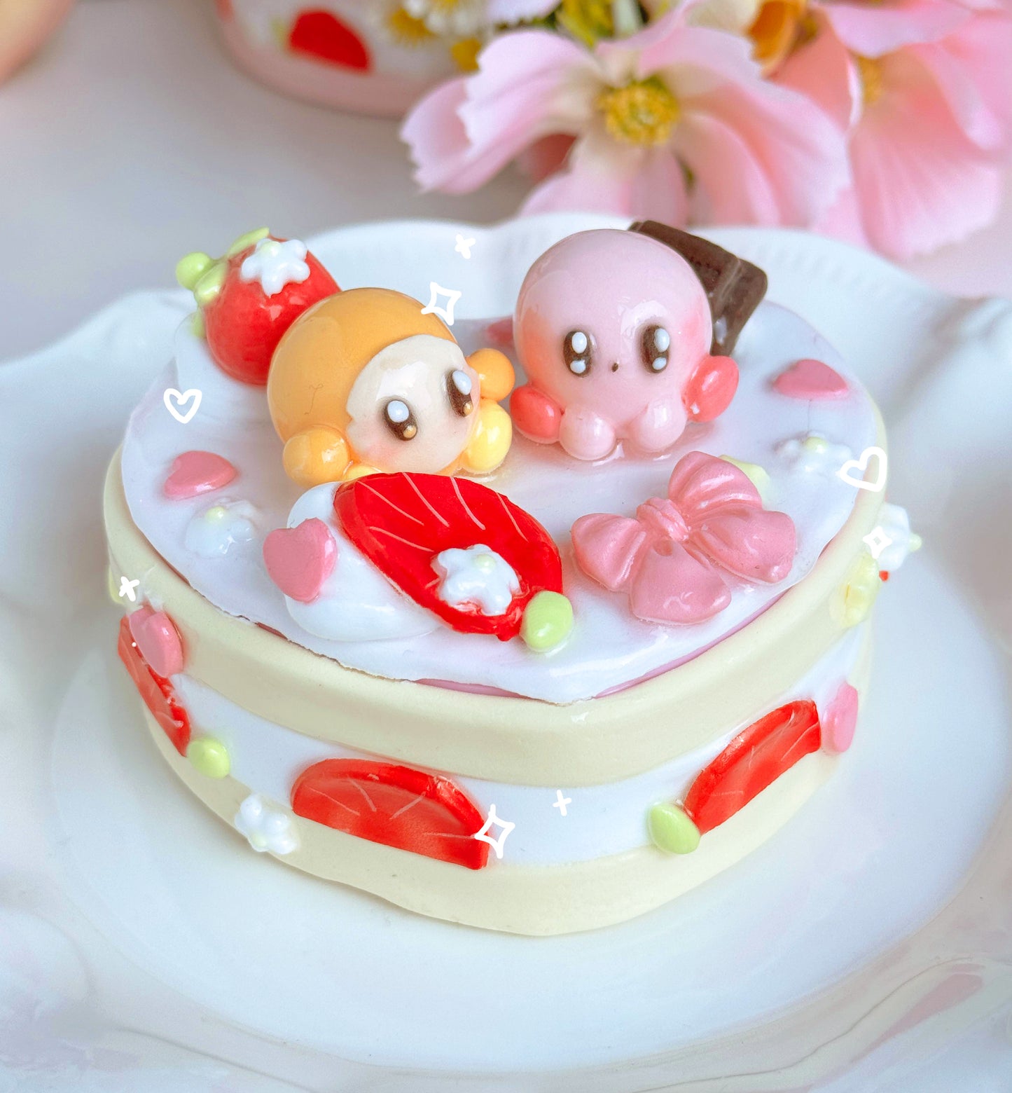 Kirby Heart Cake Jewelry Boxes