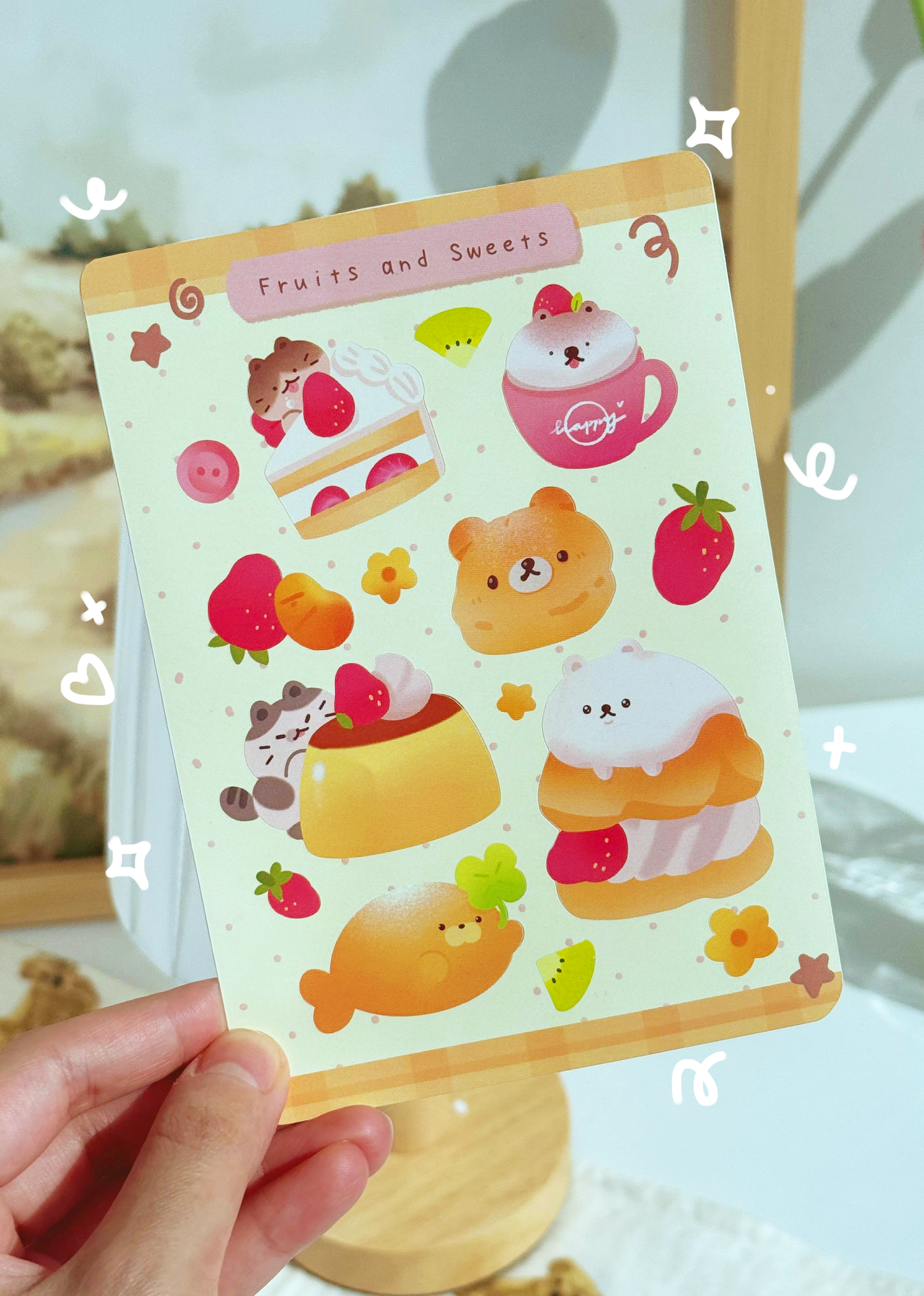 Fruits and Sweets Sticker Set