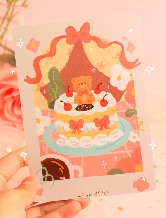 Birthday Bear Post Card